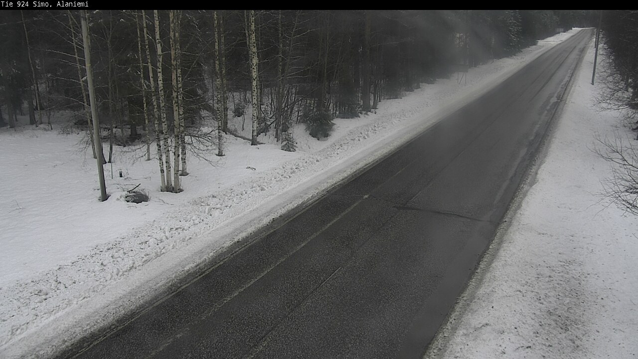 Kelikamerat Kuva Tie 924 Simo, Alaniemi, Simo, Lappi