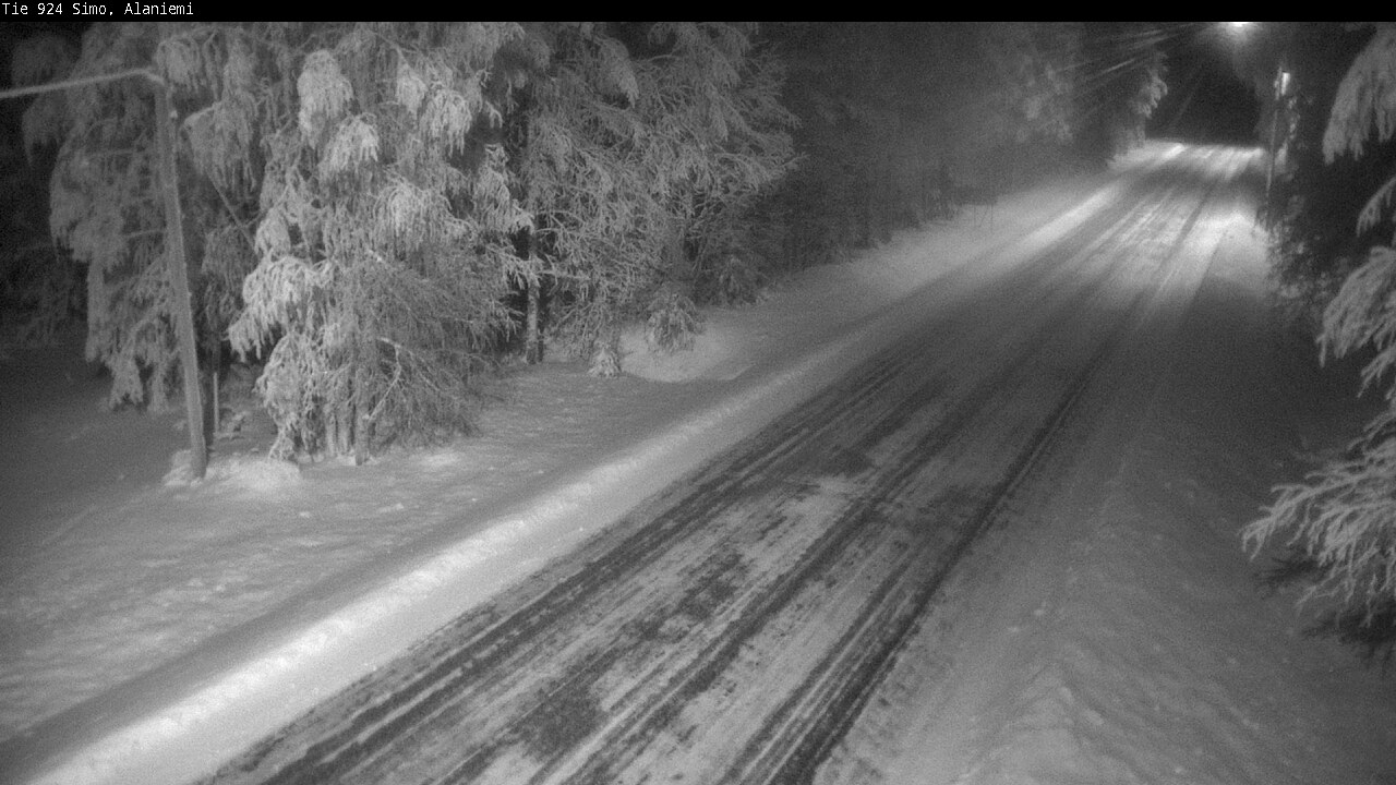 Kelikamerat Kuva Tie 924 Simo, Alaniemi, Simo, Lappi