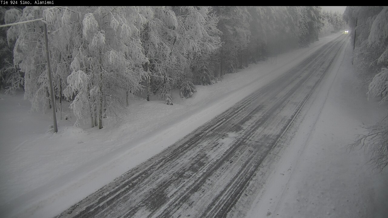 Kelikamerat Kuva Tie 924 Simo, Alaniemi, Simo, Lappi
