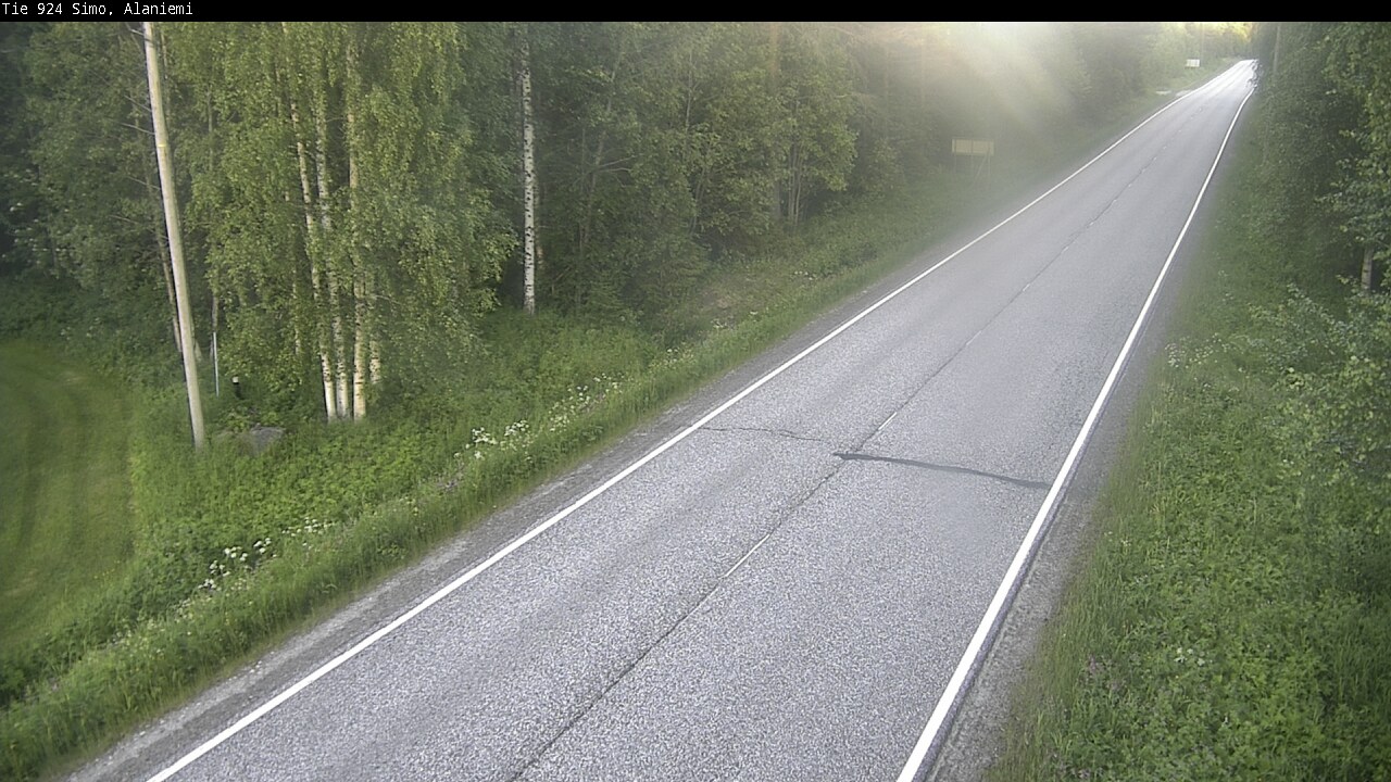Weather Camera Image Väg 924 Simo, Alaniemi, Simo, Lappi