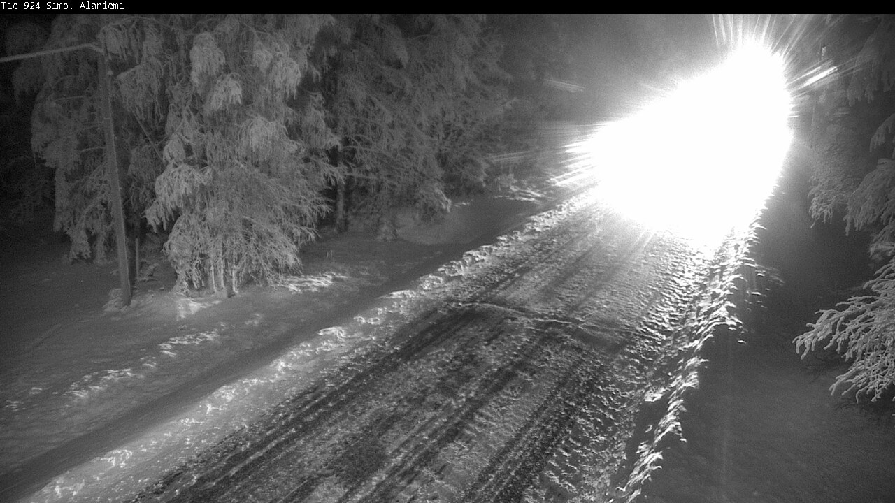 Kelikamerat Kuva Tie 924 Simo, Alaniemi, Simo, Lappi
