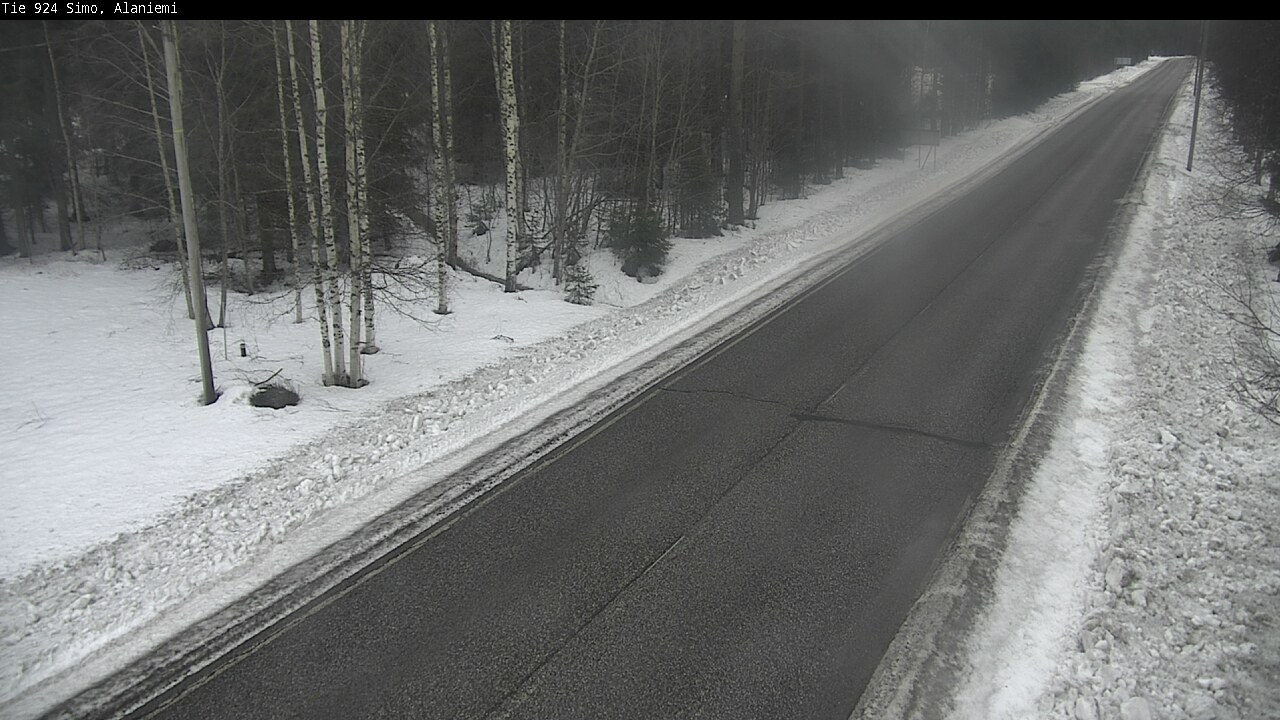 Kelikamerat Kuva Tie 924 Simo, Alaniemi, Simo, Lappi