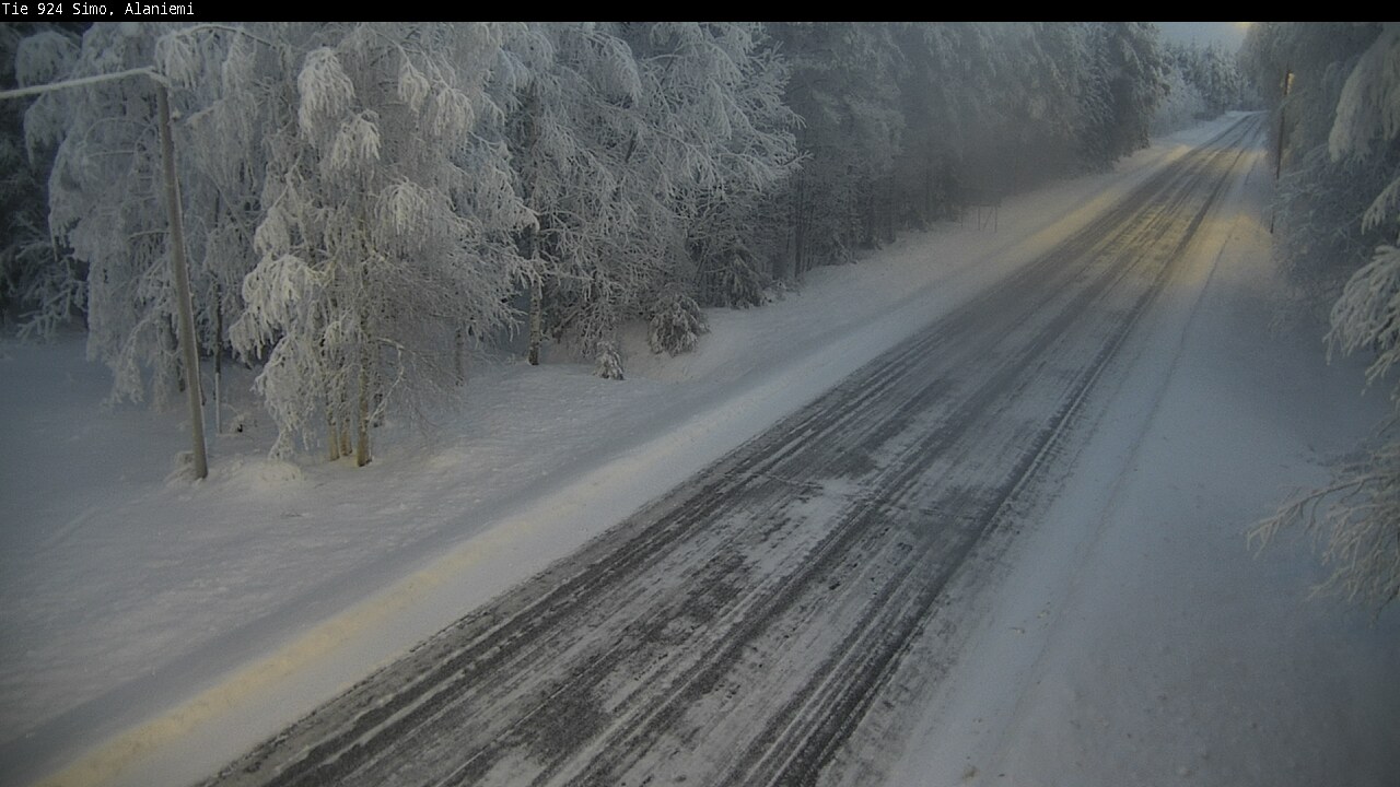 Kelikamerat Kuva Tie 924 Simo, Alaniemi, Simo, Lappi