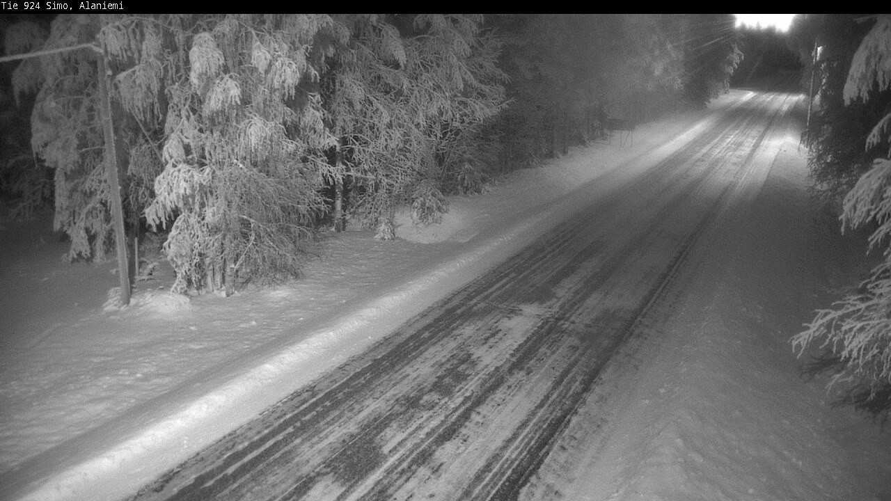Kelikamerat Kuva Tie 924 Simo, Alaniemi, Simo, Lappi