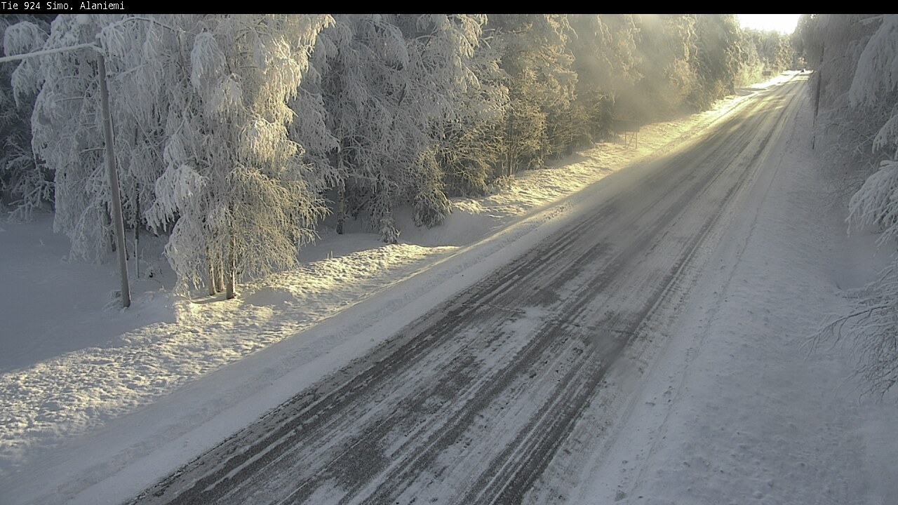 Kelikamerat Kuva Tie 924 Simo, Alaniemi, Simo, Lappi