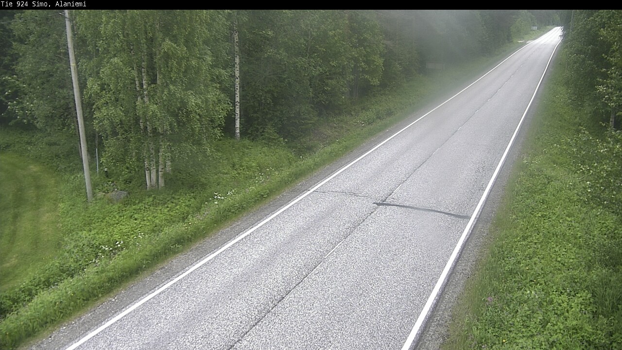 Kelikamerat Kuva Tie 924 Simo, Alaniemi, Simo, Lappi