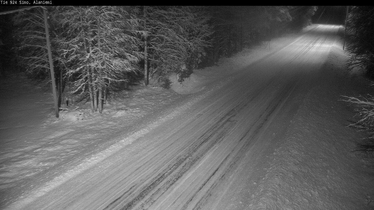 Kelikamerat Kuva Tie 924 Simo, Alaniemi, Simo, Lappi