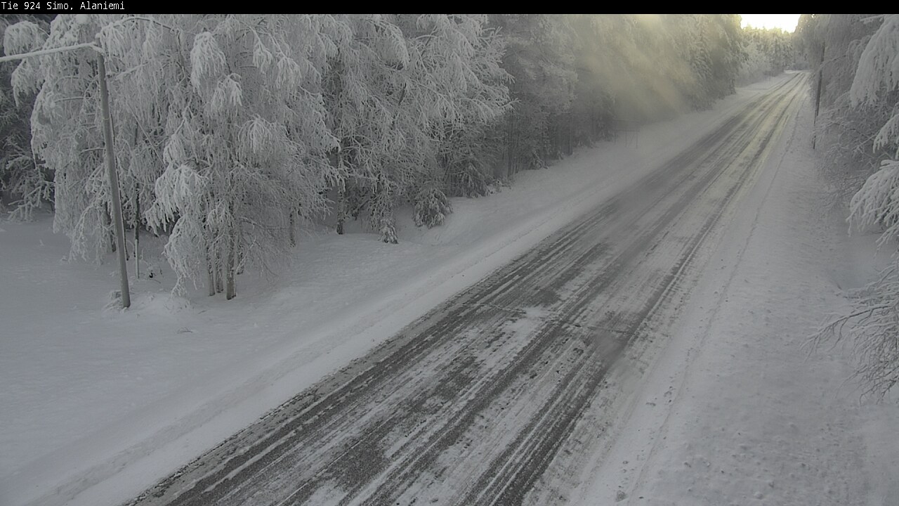 Kelikamerat Kuva Tie 924 Simo, Alaniemi, Simo, Lappi