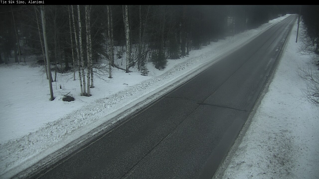 Kelikamerat Kuva Tie 924 Simo, Alaniemi, Simo, Lappi