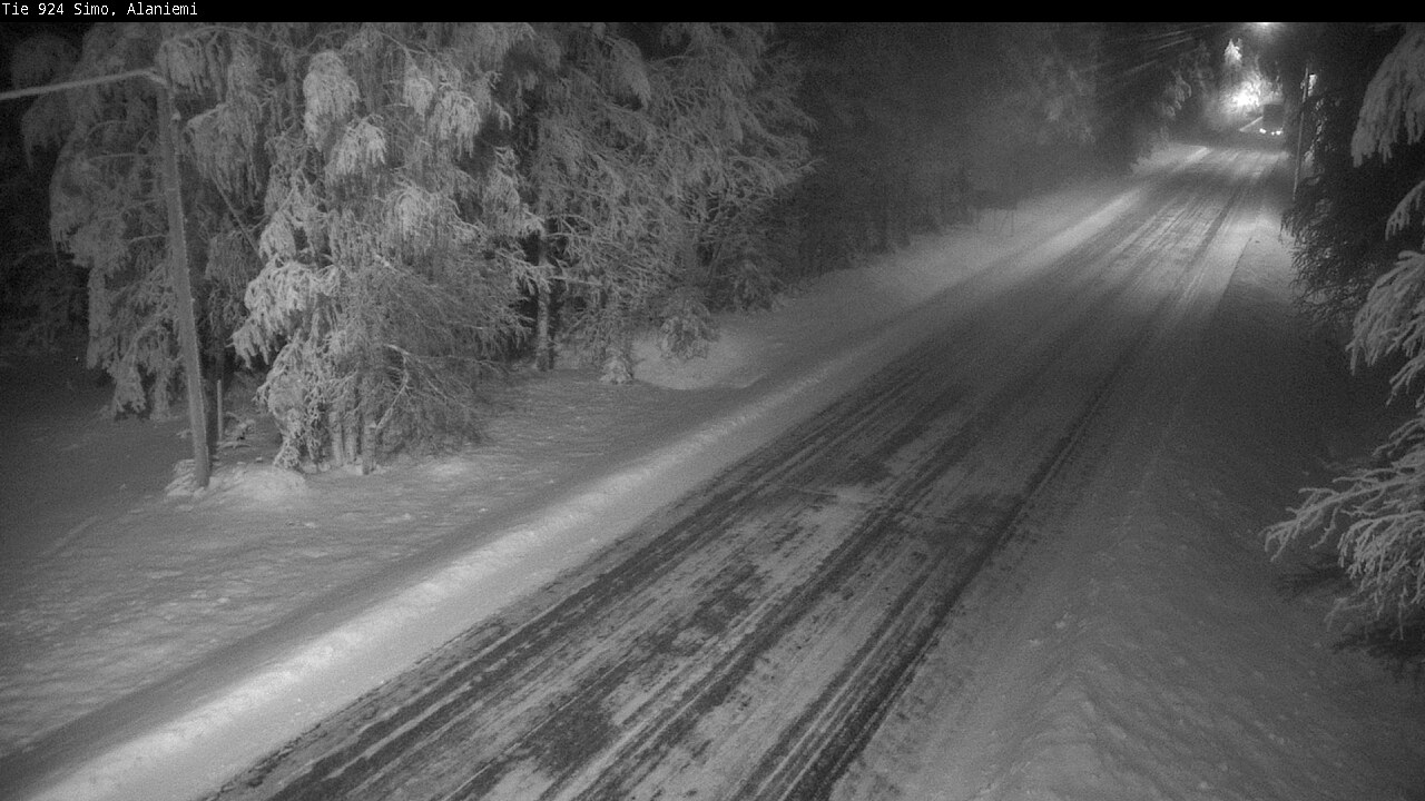 Kelikamerat Kuva Tie 924 Simo, Alaniemi, Simo, Lappi