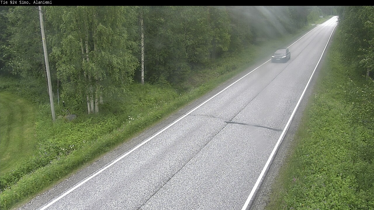 Kelikamerat Kuva Tie 924 Simo, Alaniemi, Simo, Lappi