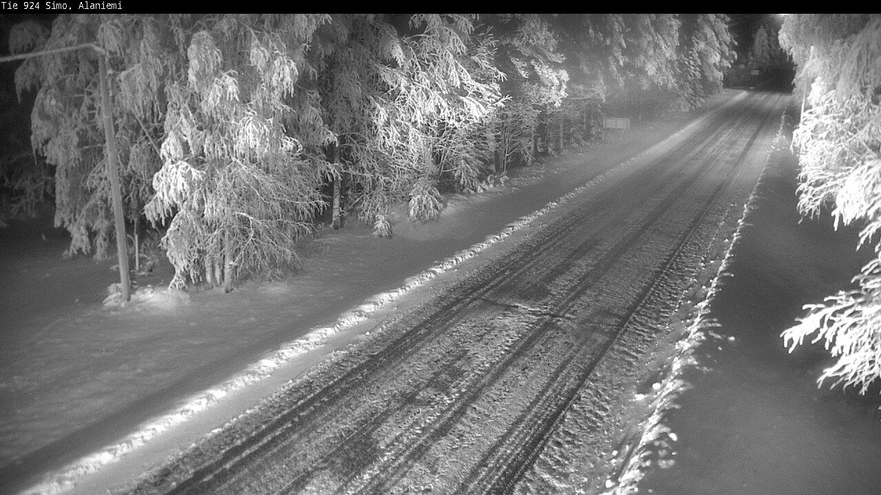 Kelikamerat Kuva Tie 924 Simo, Alaniemi, Simo, Lappi