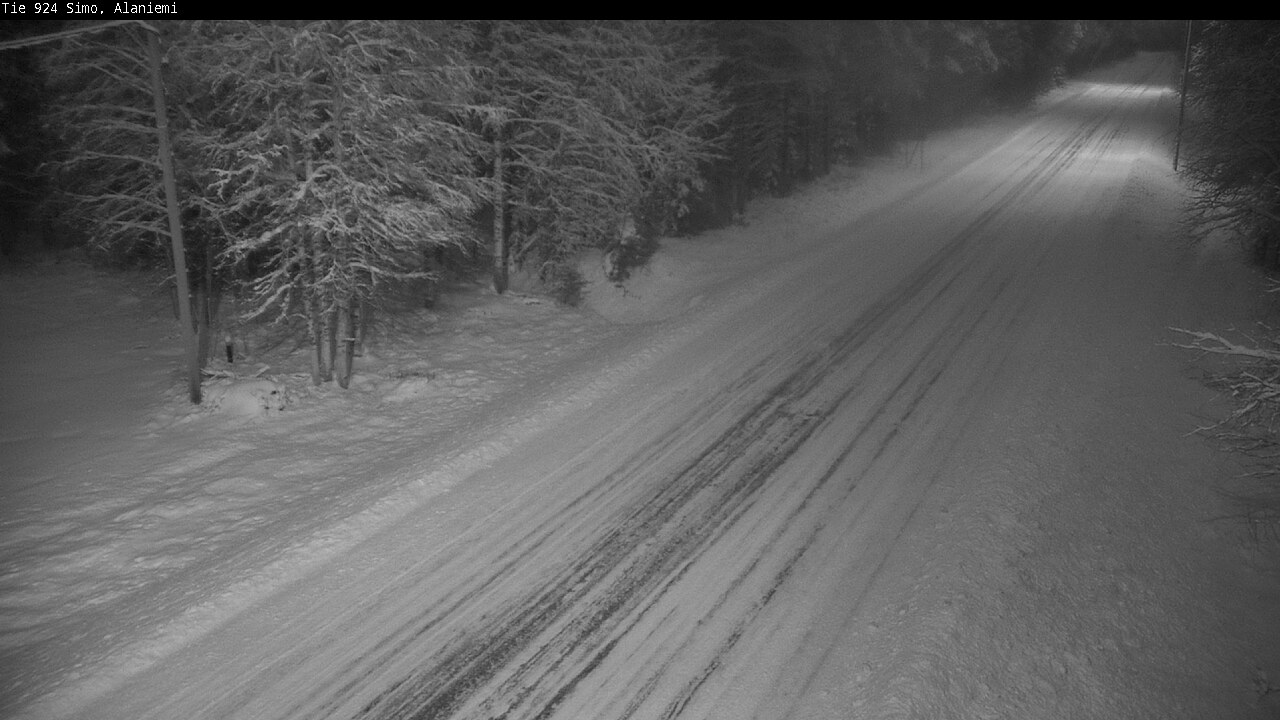 Kelikamerat Kuva Tie 924 Simo, Alaniemi, Simo, Lappi