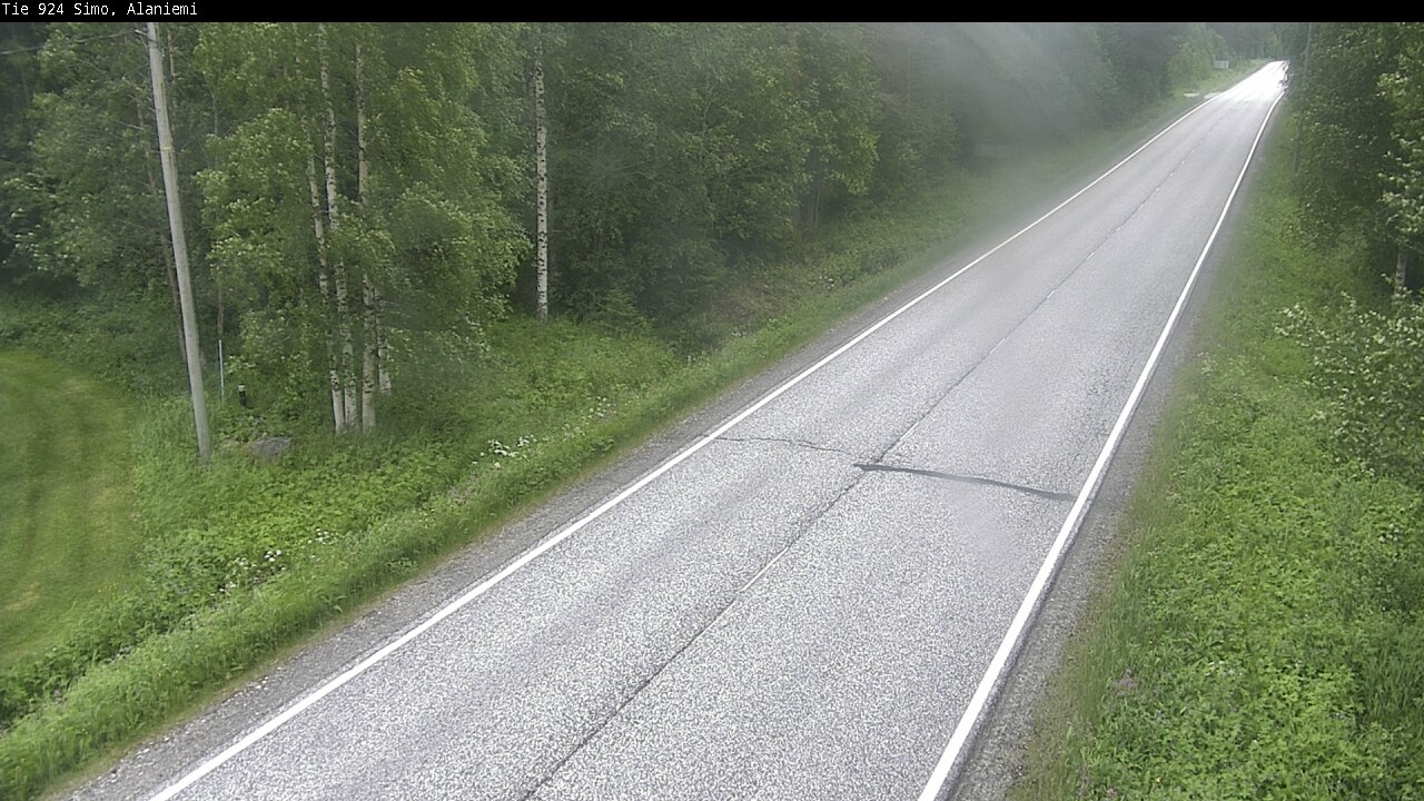 Kelikamerat Kuva Tie 924 Simo, Alaniemi, Simo, Lappi