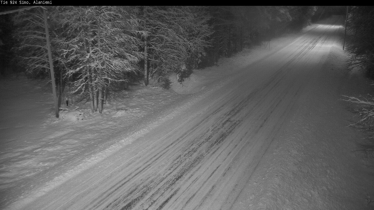 Kelikamerat Kuva Tie 924 Simo, Alaniemi, Simo, Lappi