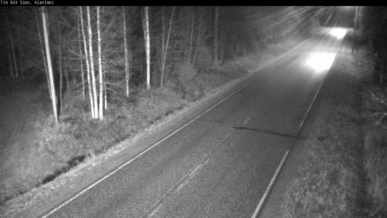 Kelikamerat Kuva Tie 924 Simo, Alaniemi, Simo, Lappi