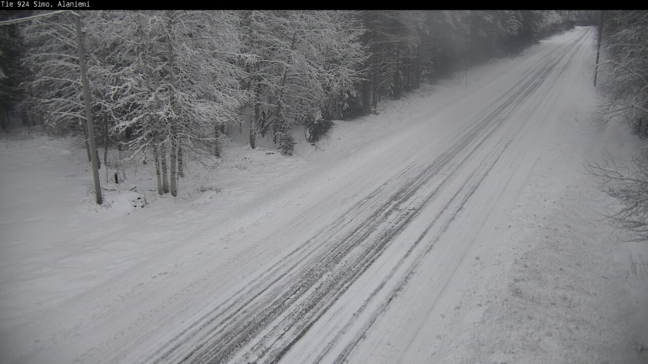 Kelikamerat Kuva Tie 924 Simo, Alaniemi, Simo, Lappi