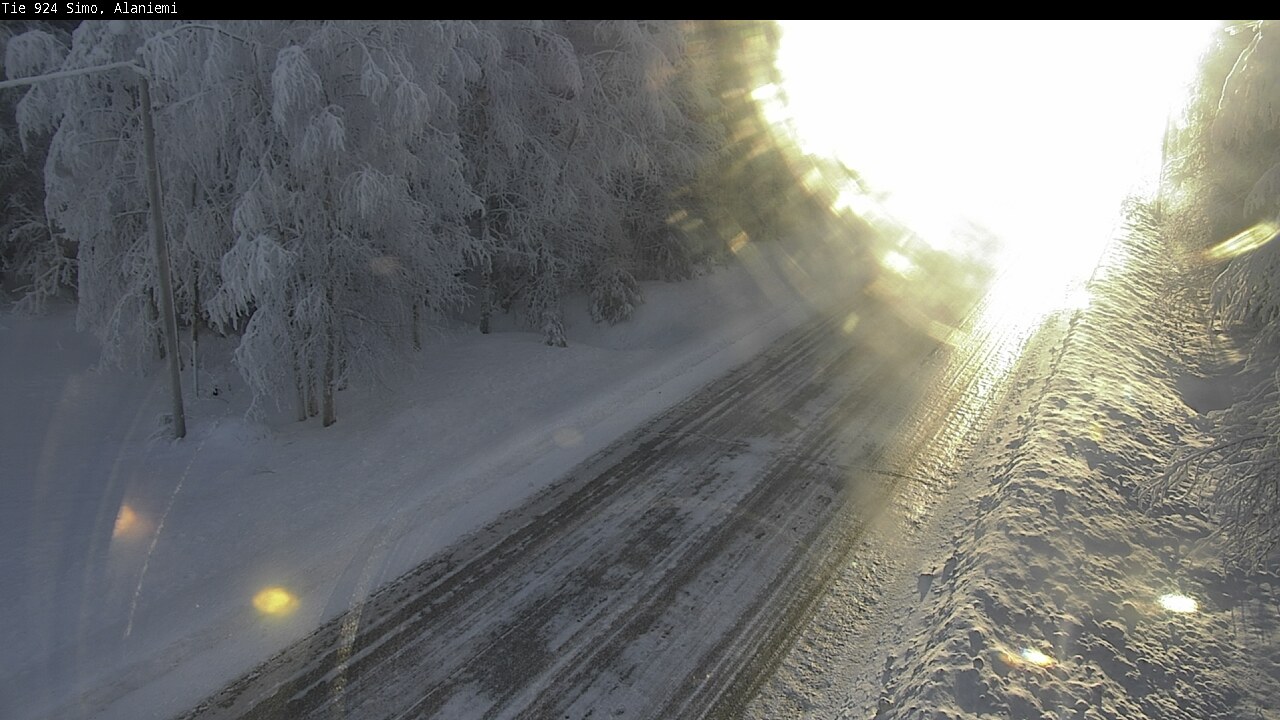 Kelikamerat Kuva Tie 924 Simo, Alaniemi, Simo, Lappi