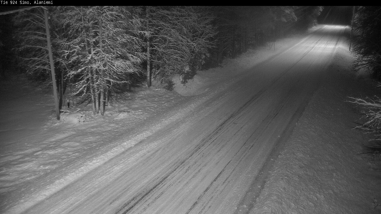 Kelikamerat Kuva Tie 924 Simo, Alaniemi, Simo, Lappi