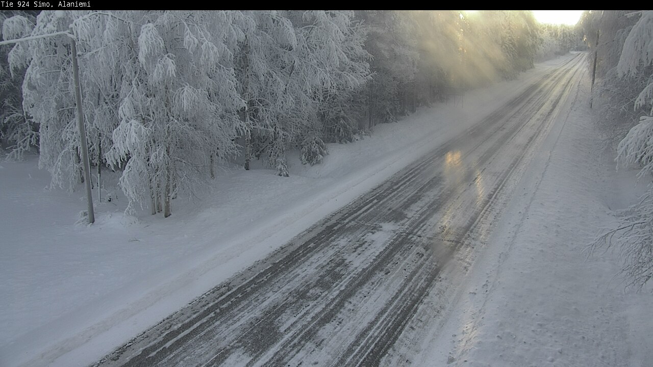 Kelikamerat Kuva Tie 924 Simo, Alaniemi, Simo, Lappi