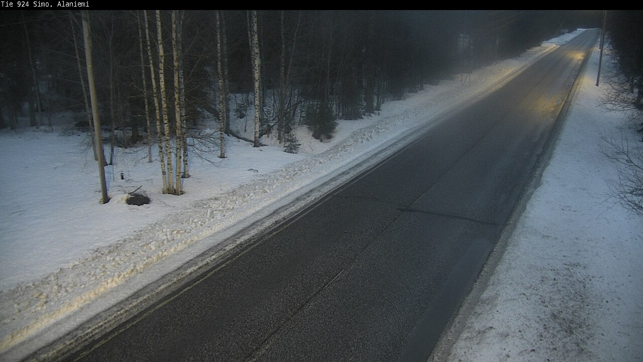 Kelikamerat Kuva Tie 924 Simo, Alaniemi, Simo, Lappi