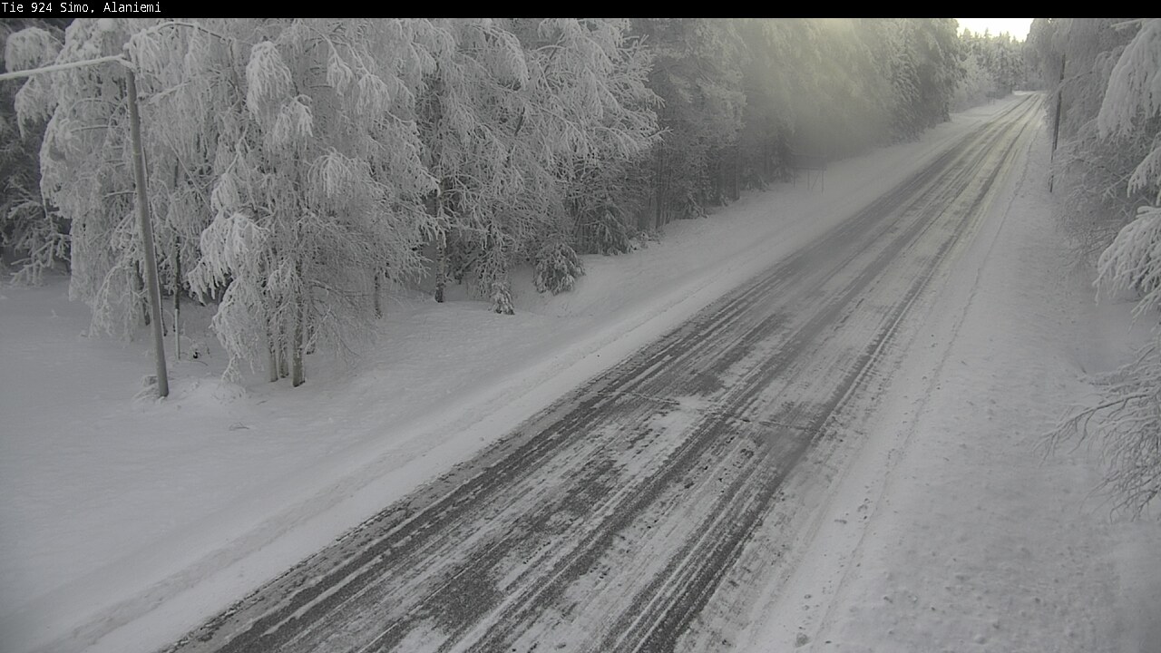 Kelikamerat Kuva Tie 924 Simo, Alaniemi, Simo, Lappi