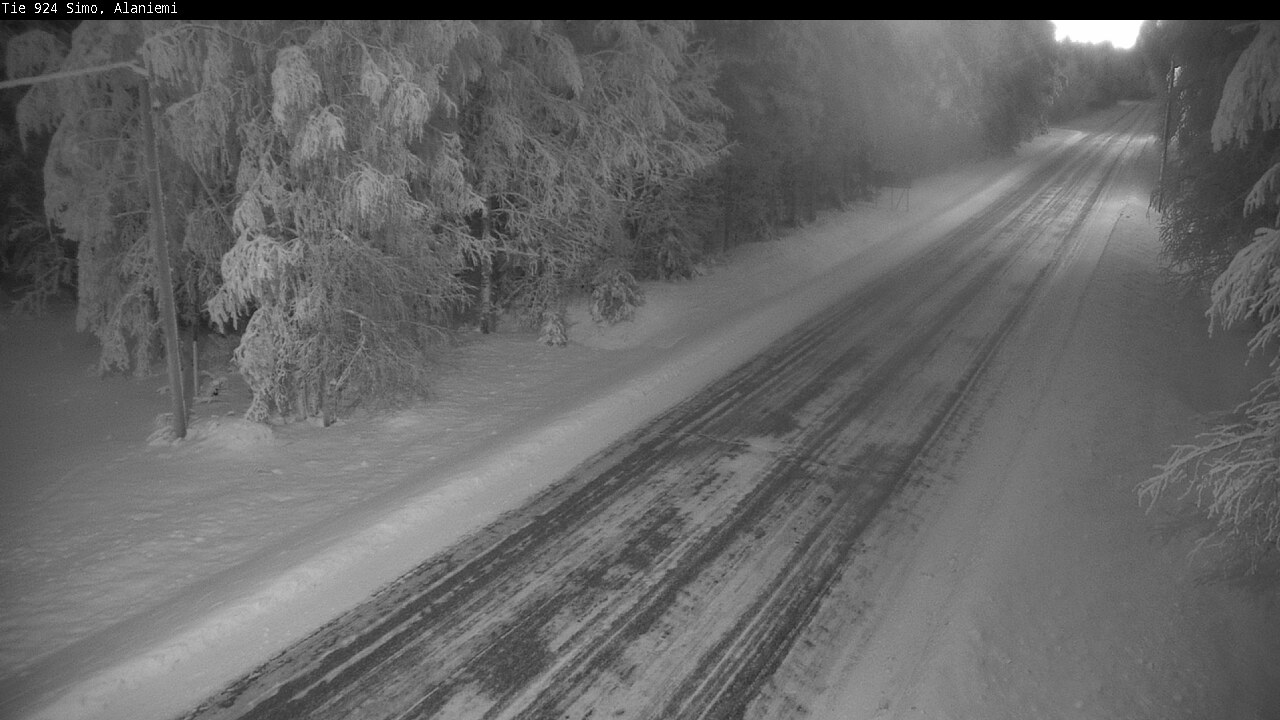 Kelikamerat Kuva Tie 924 Simo, Alaniemi, Simo, Lappi