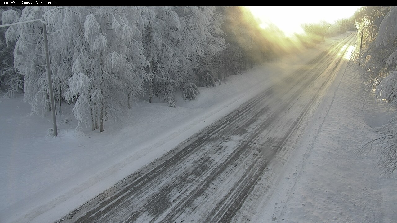 Kelikamerat Kuva Tie 924 Simo, Alaniemi, Simo, Lappi