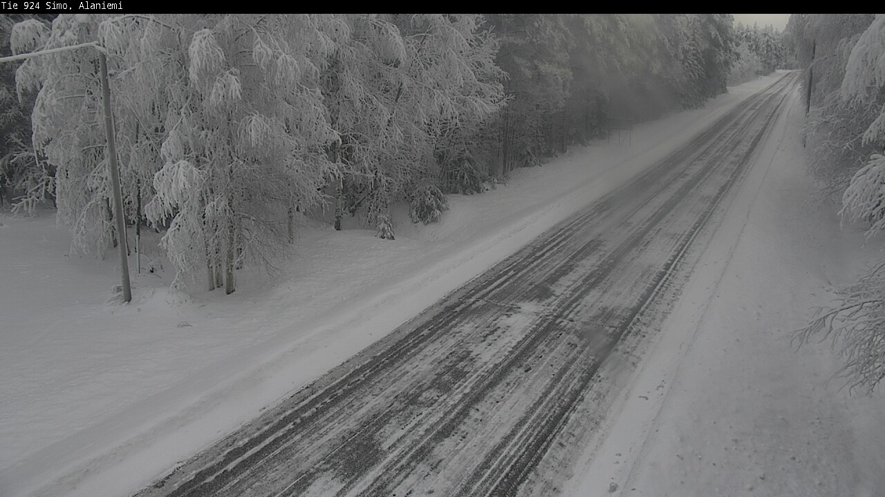 Kelikamerat Kuva Tie 924 Simo, Alaniemi, Simo, Lappi