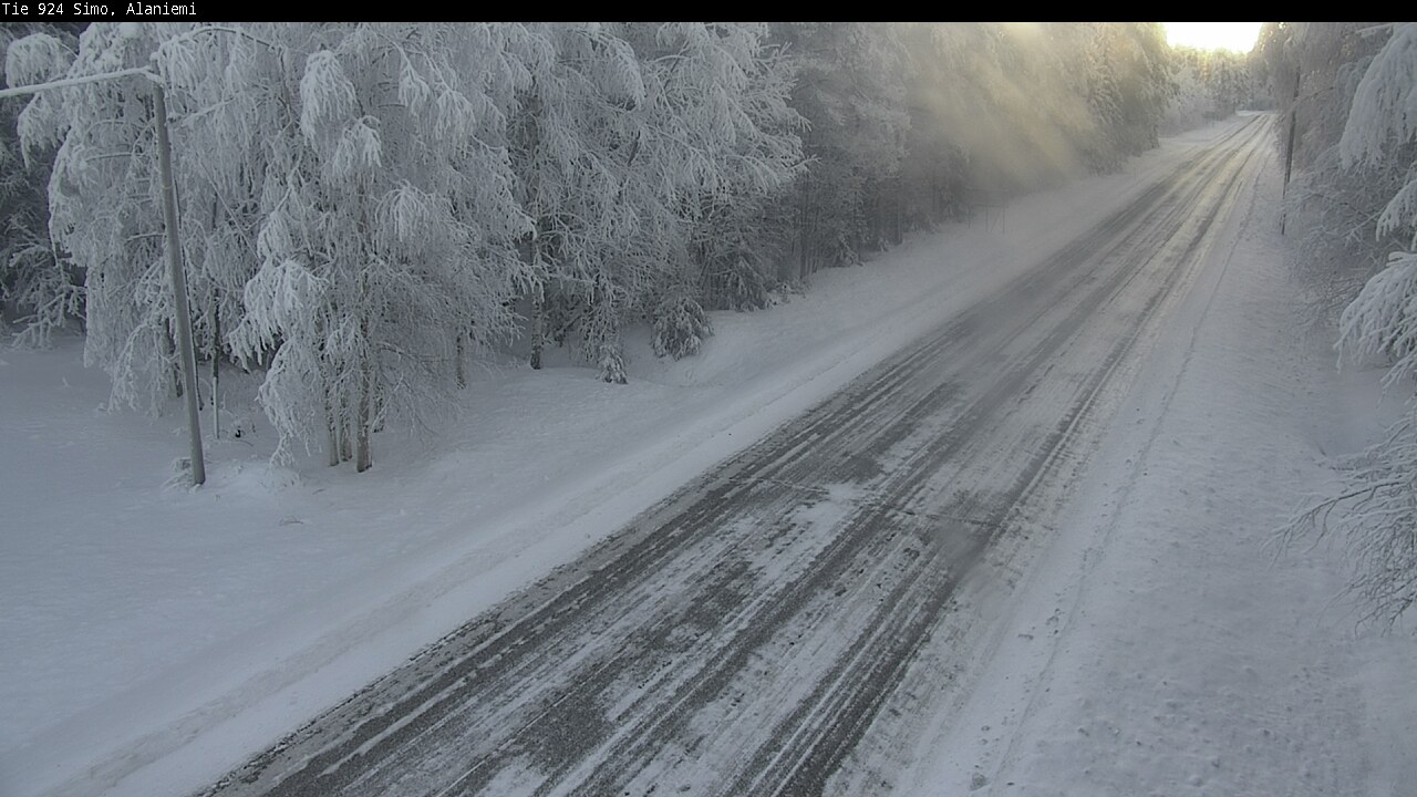 Kelikamerat Kuva Tie 924 Simo, Alaniemi, Simo, Lappi