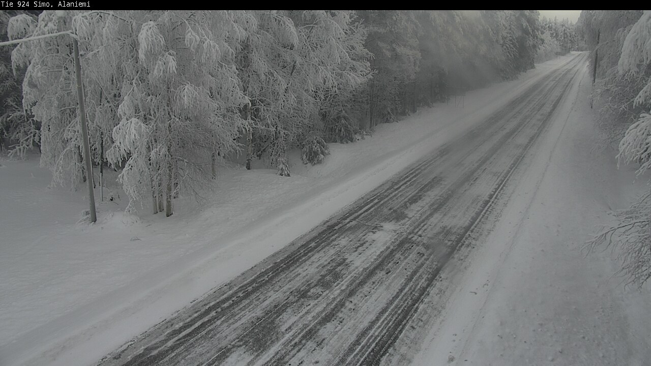 Kelikamerat Kuva Tie 924 Simo, Alaniemi, Simo, Lappi