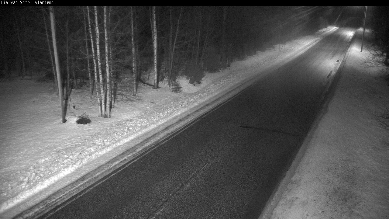 Kelikamerat Kuva Tie 924 Simo, Alaniemi, Simo, Lappi