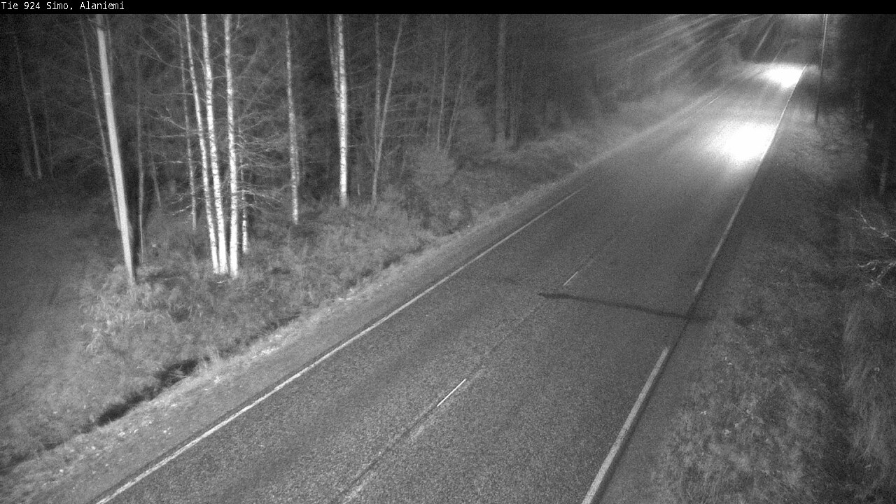 Kelikamerat Kuva Tie 924 Simo, Alaniemi, Simo, Lappi