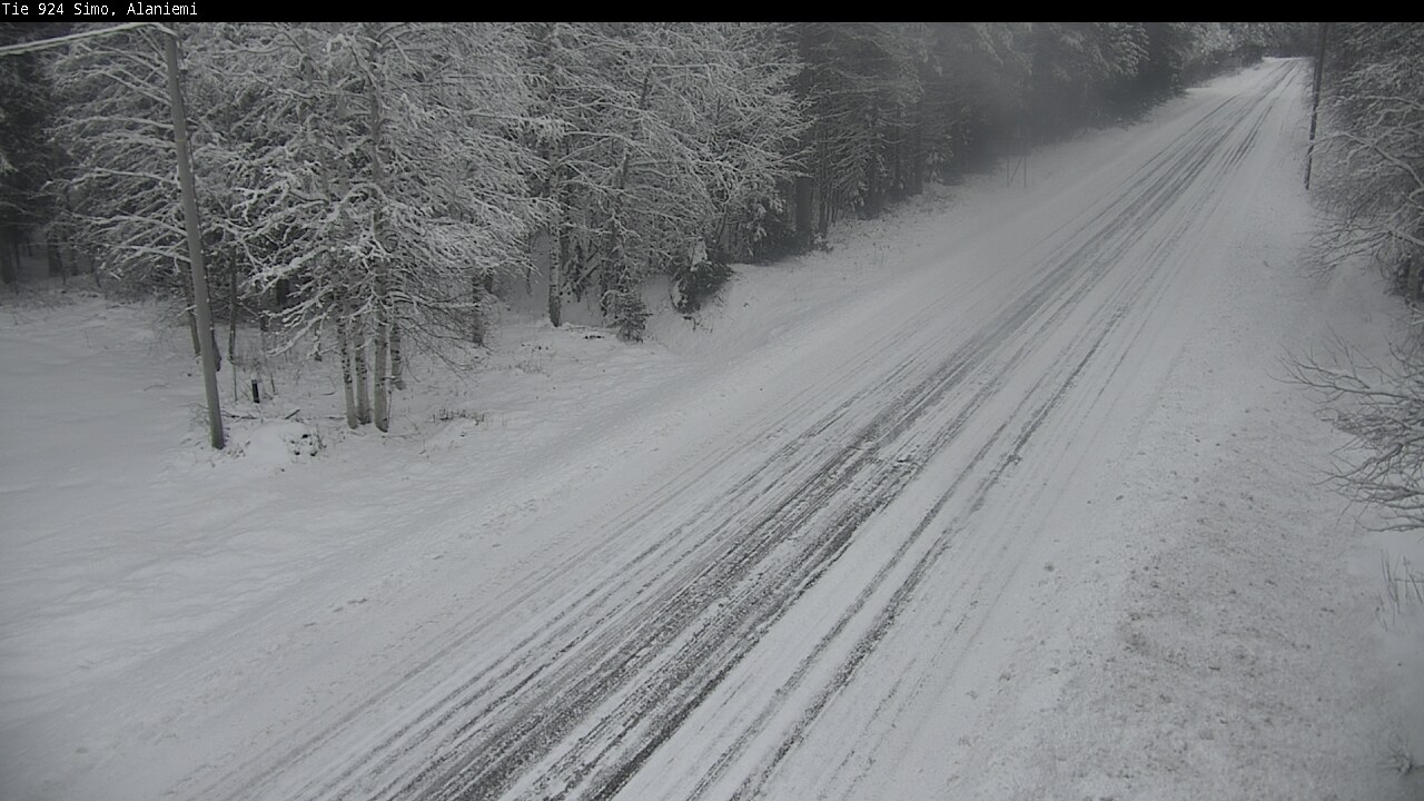 Kelikamerat Kuva Tie 924 Simo, Alaniemi, Simo, Lappi