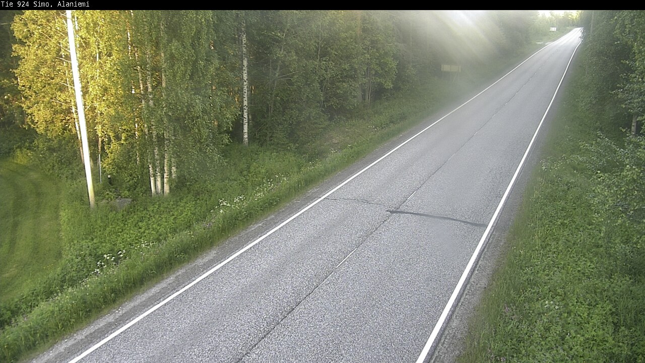 Weather Camera Image Väg 924 Simo, Alaniemi, Simo, Lappi