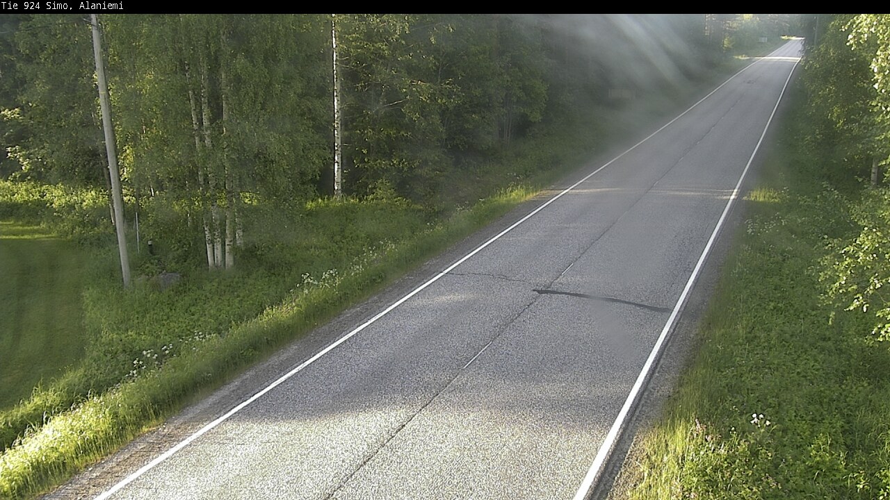 Weather Camera Image Väg 924 Simo, Alaniemi, Simo, Lappi