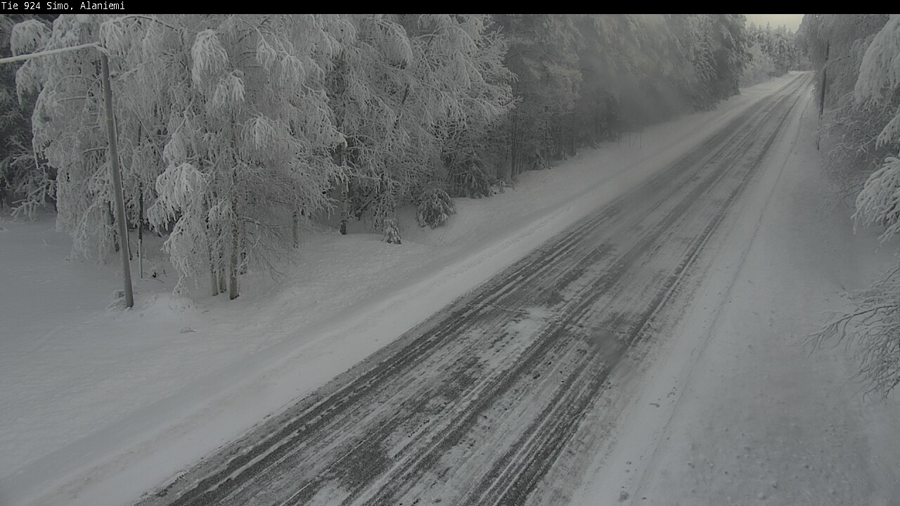 Kelikamerat Kuva Tie 924 Simo, Alaniemi, Simo, Lappi