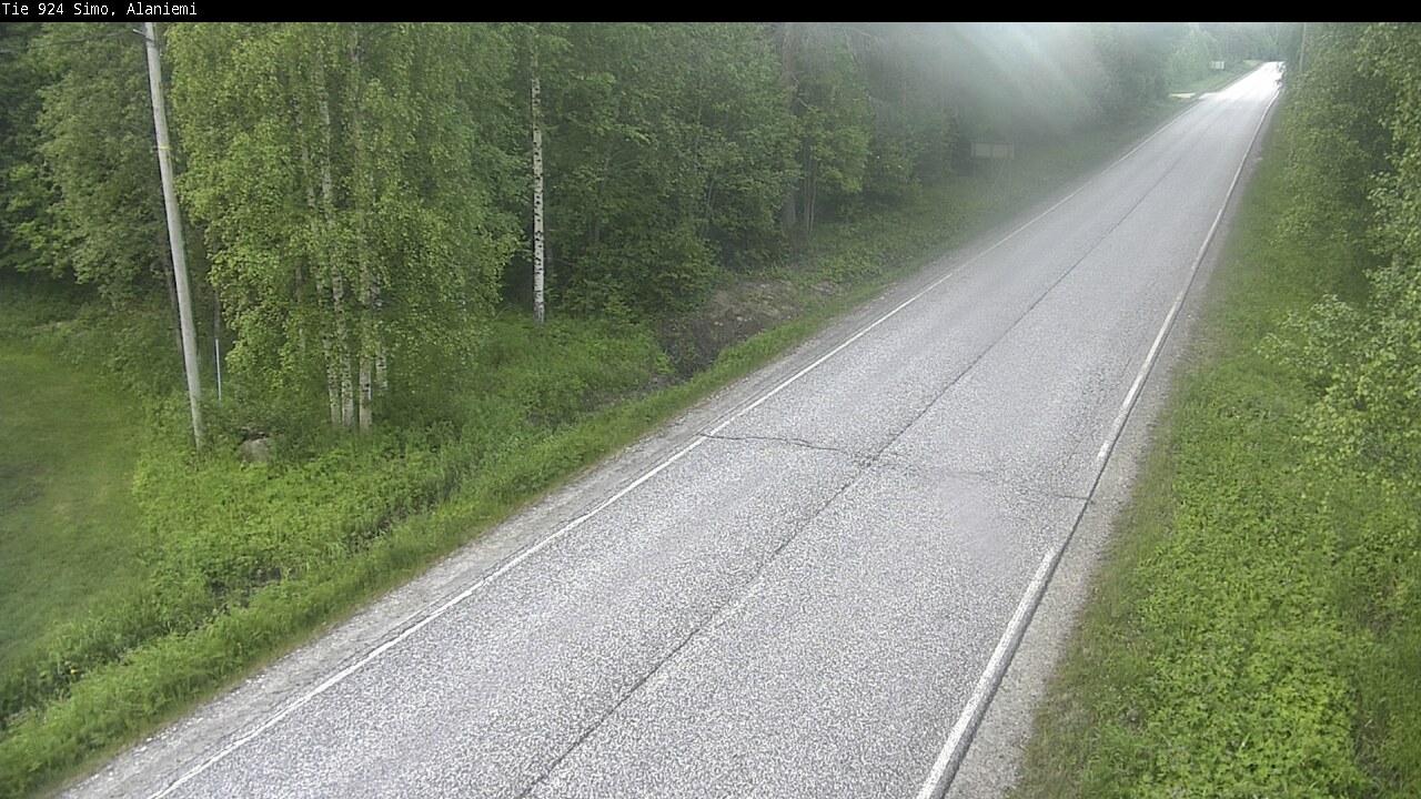 Kelikamerat Kuva Tie 924 Simo, Alaniemi, Simo, Lappi