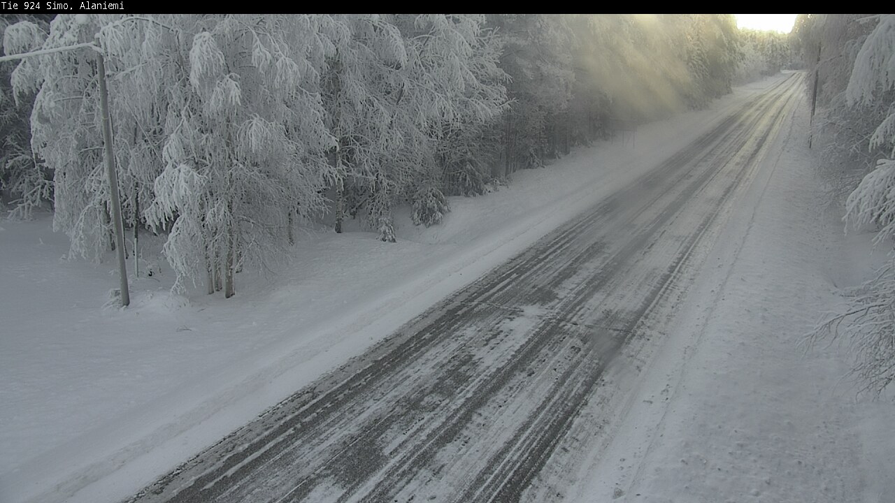 Kelikamerat Kuva Tie 924 Simo, Alaniemi, Simo, Lappi