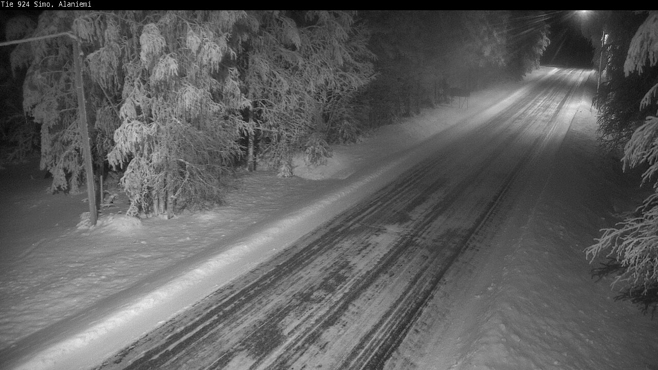 Kelikamerat Kuva Tie 924 Simo, Alaniemi, Simo, Lappi
