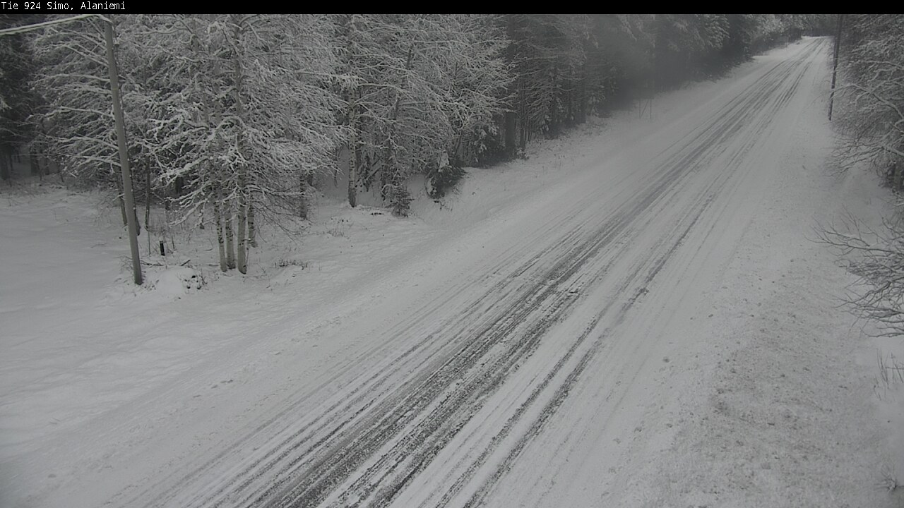 Kelikamerat Kuva Tie 924 Simo, Alaniemi, Simo, Lappi