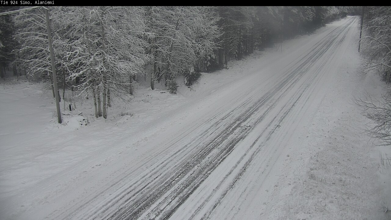 Kelikamerat Kuva Tie 924 Simo, Alaniemi, Simo, Lappi