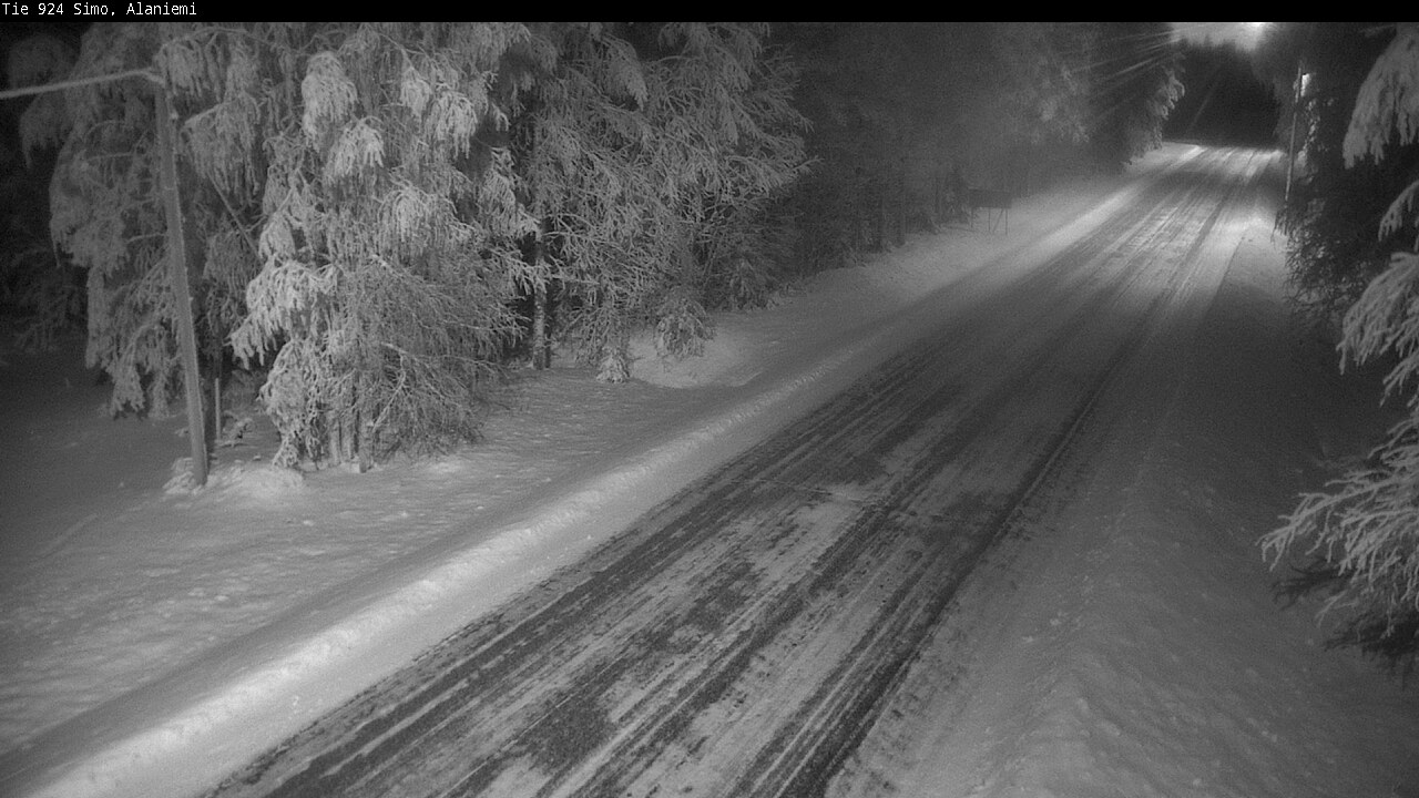 Kelikamerat Kuva Tie 924 Simo, Alaniemi, Simo, Lappi