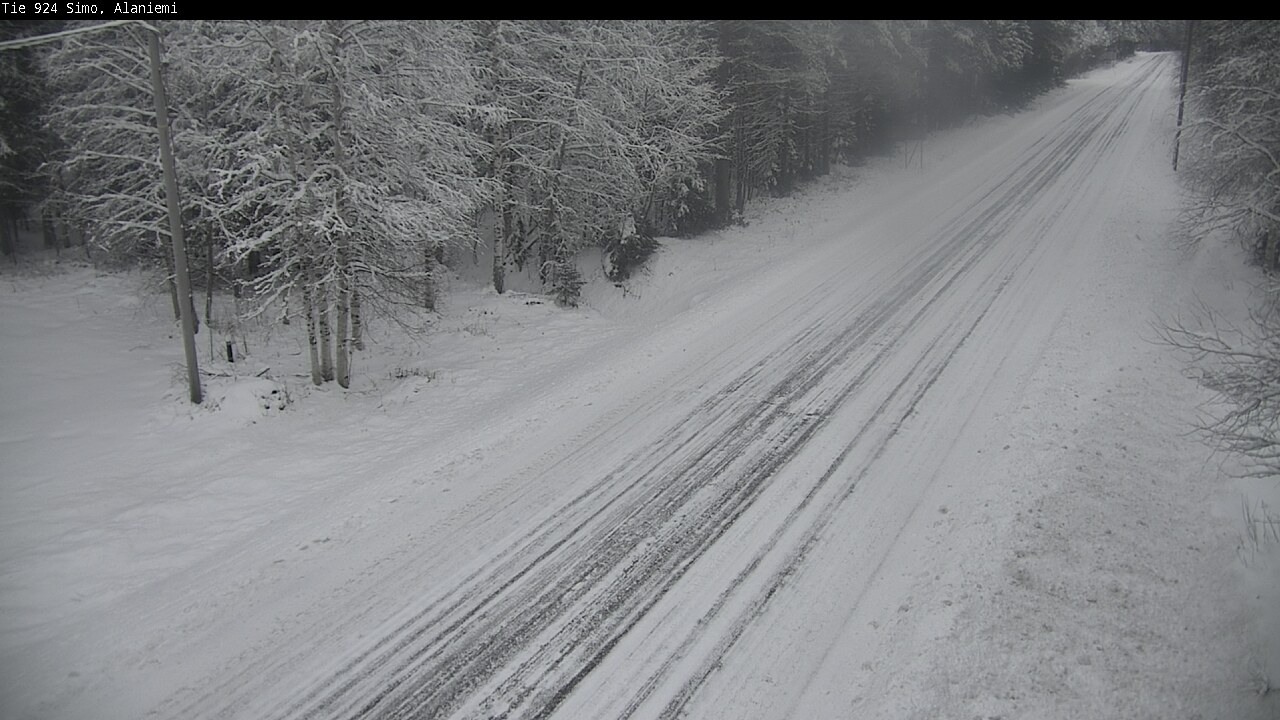 Kelikamerat Kuva Tie 924 Simo, Alaniemi, Simo, Lappi