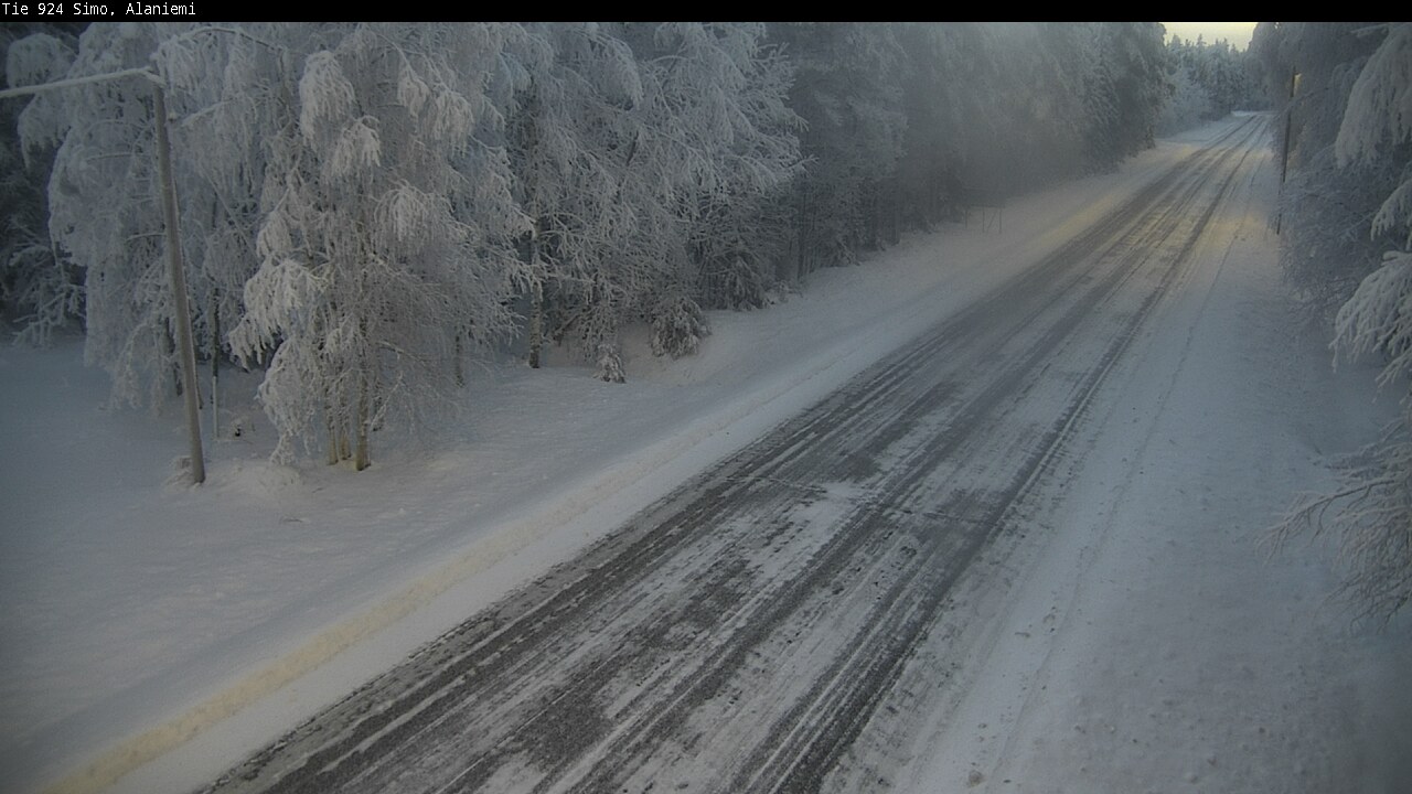 Kelikamerat Kuva Tie 924 Simo, Alaniemi, Simo, Lappi