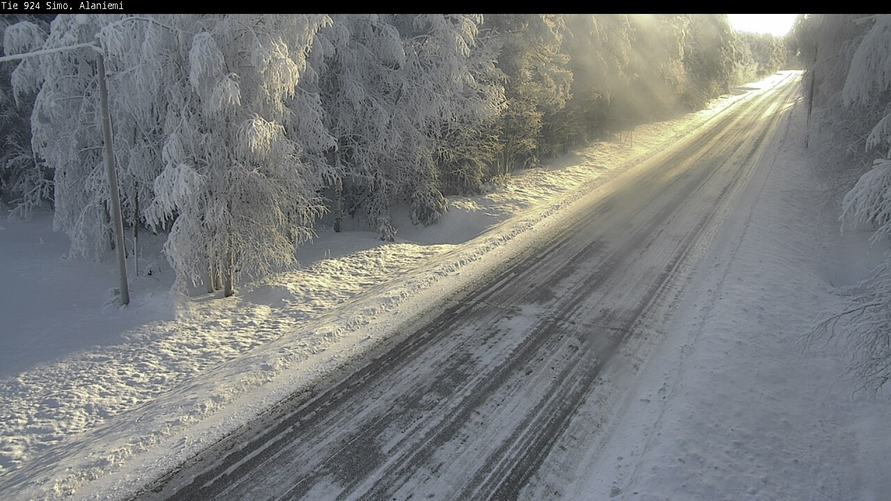 Kelikamerat Kuva Tie 924 Simo, Alaniemi, Simo, Lappi