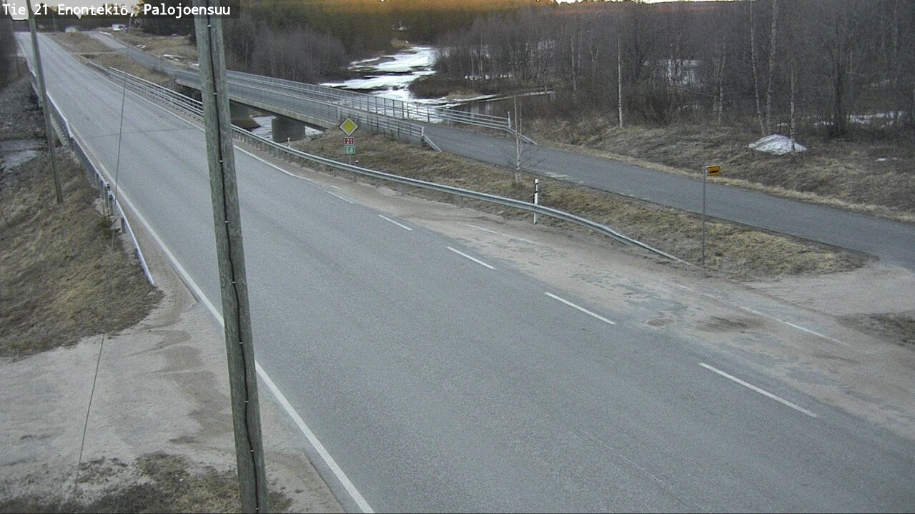 Weather Camera Image Väg 21 Enontekis, Palojoensuu, Enontekiö, Lappi
