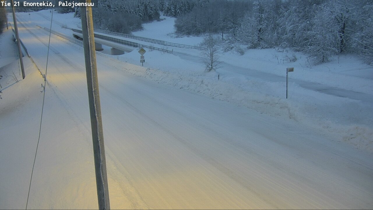 Weather Camera Image Väg 21 Enontekis, Palojoensuu, Enontekiö, Lappi