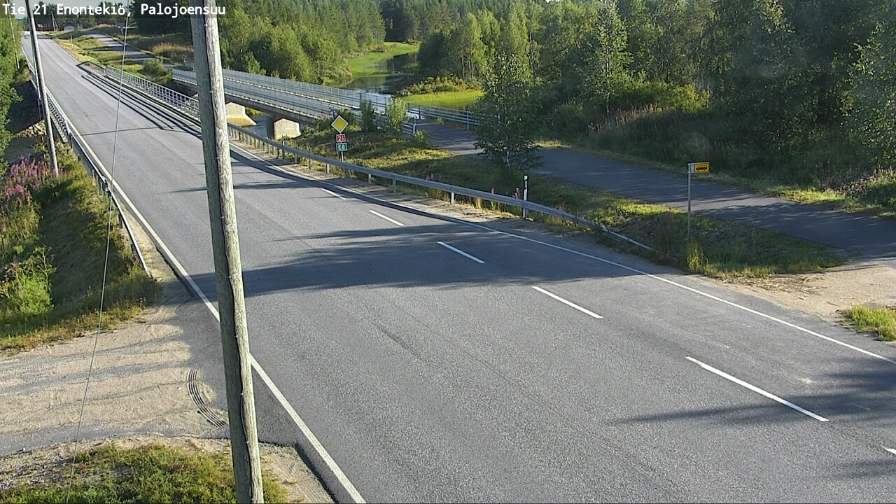 Weather Camera Image Road 21 Enontekiö, Palojoensuu, Enontekiö, Lappi
