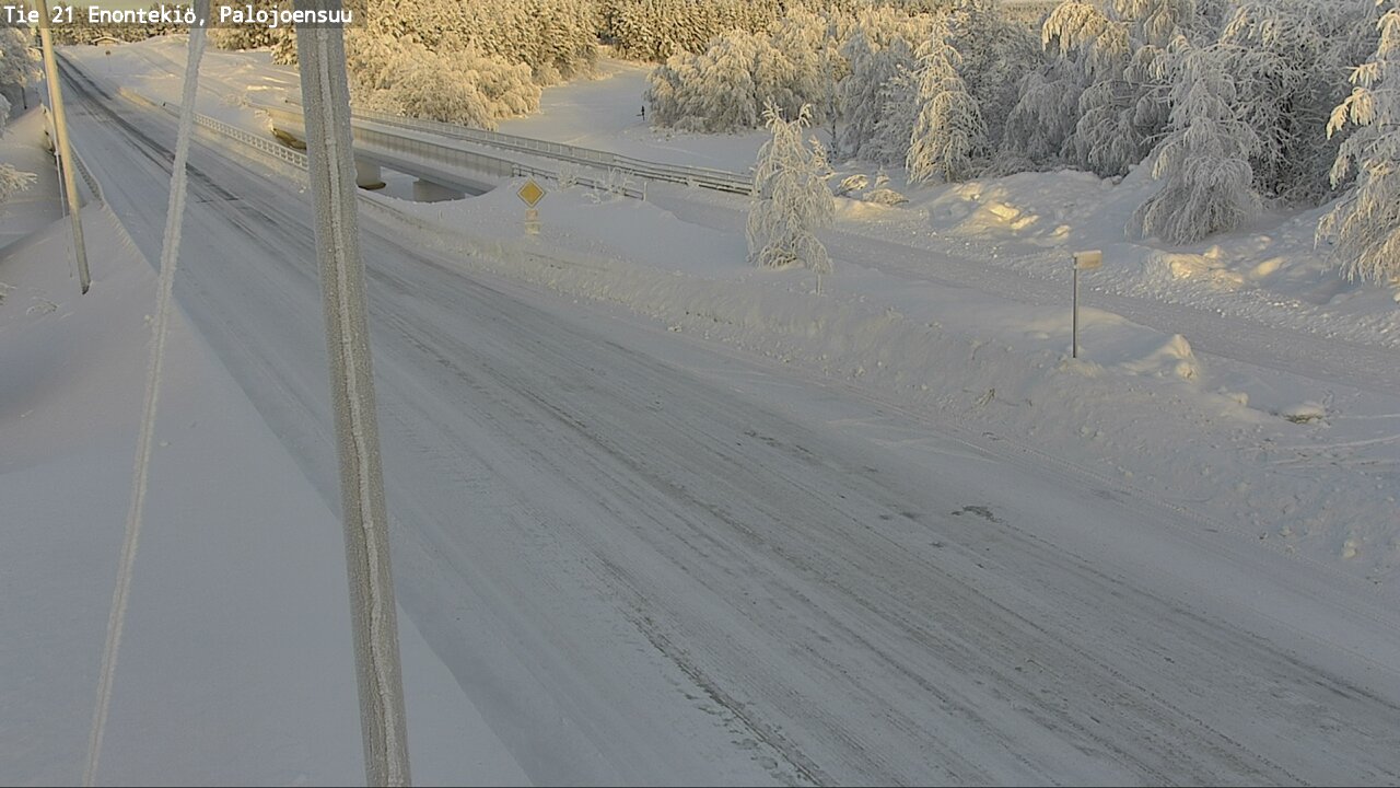 Weather Camera Image Road 21 Enontekiö, Palojoensuu, Enontekiö, Lappi